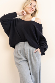 American Vintage |  Knitted sweater Damsville | black | Picture 6