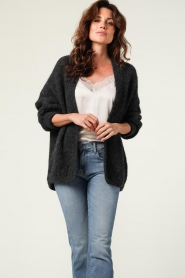 American Vintage |  Knitted cardigan East | darkgrey  | Picture 4