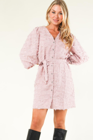 Freebird |  Jacquard dress Lara | soft pink  | Picture 5