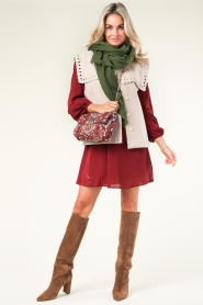 Freebird :  Chiffon dress Melissa | burgundy - img3