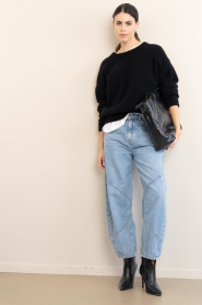 American Vintage |  Soft alpaca sweater Vitow | black | Picture 3