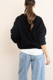 American Vintage |  Soft alpaca sweater Vitow | black | Picture 6