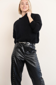 American Vintage :  Soft alpaca sweater Vitow | black - img2