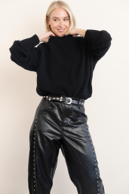 American Vintage :  Soft alpaca sweater Vitow | black - img5