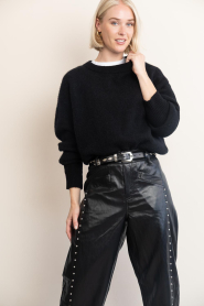 American Vintage :  Soft alpaca sweater Vitow | black - img6