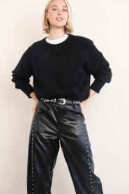 American Vintage :  Soft alpaca sweater Vitow | black - img7