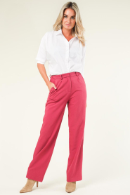 Freebird |  Straight leg trousers Noras | pink  | Picture 3