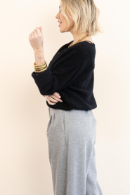 American Vintage |  Soft alpaca cardigan Vitow | black | Picture 5