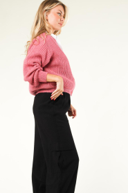 Freebird |  Knitted cardigan Parker | pink  | Picture 7