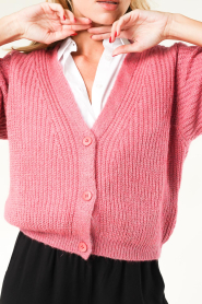 Freebird |  Knitted cardigan Parker | pink  | Picture 9