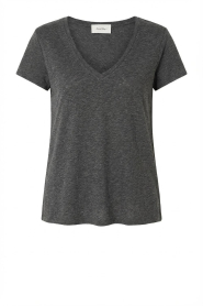 American Vintage |  Basic V-neck T-shirt Jacksonville | dark grey