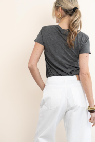American Vintage |  Basic round neck T-shirt Jacksonville | dark grey | Picture 6