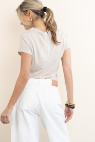 American Vintage |  Basic round neck T-shirt Jacksonville | beige | Picture 6