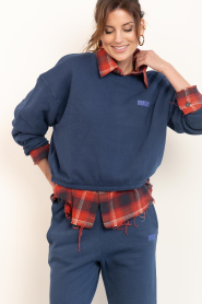 American Vintage :  Soft sweater Izubird | blue - img5