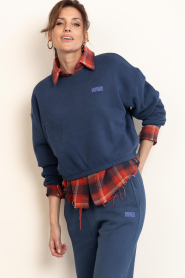 American Vintage :  Soft sweater Izubird | blue - img6