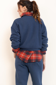 American Vintage :  Soft sweater Izubird | blue - img8