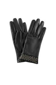 Depeche |  Leather gloves with studs Sheep | black   | Picture 1