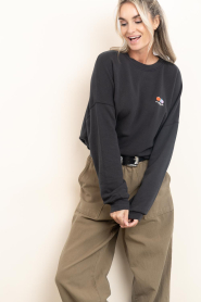 American Vintage |  Cotton sweater Atubay | black | Picture 2