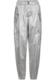 Co'Couture |  Metallic cargo pants Metal | silver  | Picture 1