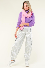 Co'Couture |  Metallic cargo pants Metal | silver  | Picture 3