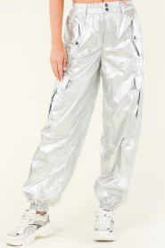 Co'Couture |  Metallic cargo pants Metal | silver  | Picture 4