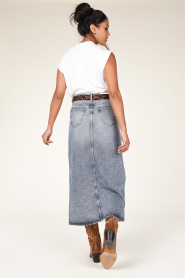 Co'Couture |  Denim skirt Vika | blue  | Picture 6