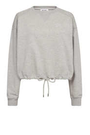 Co'Couture |  Sweater with drawstring Clean | grey  | Picture 1