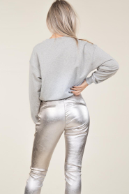 Co'Couture |  Sweater with drawstring Clean | grey  | Picture 6