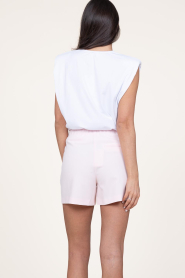 Co'Couture :  T-shirt with shoulder padding Eduarda | white - img7
