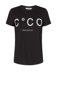 Co'Couture |  T-shirt with logo Signature | black  | Picture 1