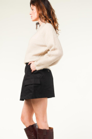 Co'Couture |  Mini cargo skirt Marshall | black  | Picture 7