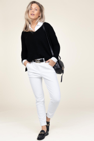 Absolut Cashmere |  Cashmere sweater Camille | black  | Picture 3