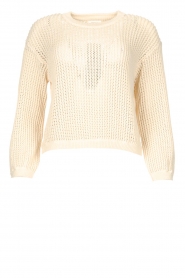 American Vintage |  Cotton broderie sweater Fafpark | ecru  | Picture 1