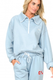 Dolly Sports |  Oversized sweater with logo detail Kiano | blue  | Picture 9