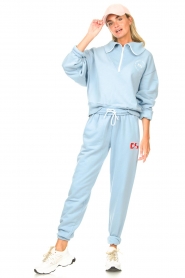 Dolly Sports :  Sweatpants with logo detail Team Dolly | blue - img3