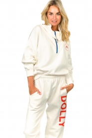 Dolly Sports |  Oversized sweater with logo detail Kiano | white  | Picture 4