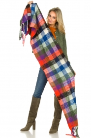 Moment by Moment :  Checkered scarf Christi | multi - img3