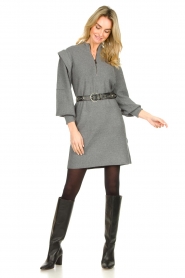 Silvian Heach :  Sweater dress with shoulder details Kettering | grey - img3