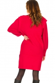 Silvian Heach |  Sweater dress with shoulder details Kettering | red  | Picture 7