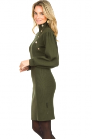 Silvian Heach :  Dress with statement buttons Pueblo | green - img5