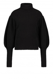 Ibana |  Knitted turtle neck sweater Texa | black  | Picture 1