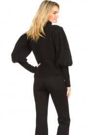 Ibana |  Knitted turtle neck sweater Texa | black  | Picture 7