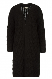  Knitted pattern cardigan Vanna | black