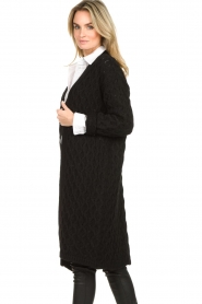 Be Pure |  Knitted pattern cardigan Vanna | black  | Picture 5