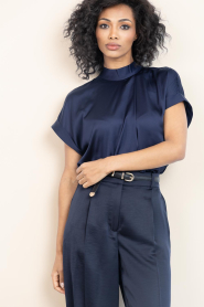 Dante6 |  Satin top Opium | blue | Picture 5