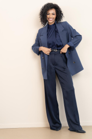 Dante6 |  Satin top Opium | blue | Picture 4