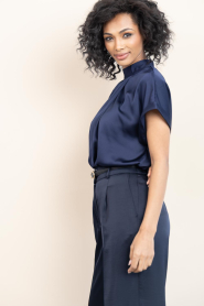 Dante6 |  Satin top Opium | blue | Picture 8