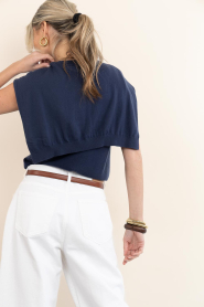 Dante6 |  Merino wool mix top Fraya | dark blue | Picture 7