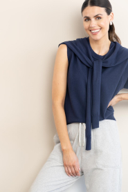 Dante6 |  Merino wool mix top Fraya | dark blue | Picture 8