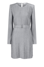 Dante 6 |  Shiny jacquard dress Aroné | silver  | Picture 1